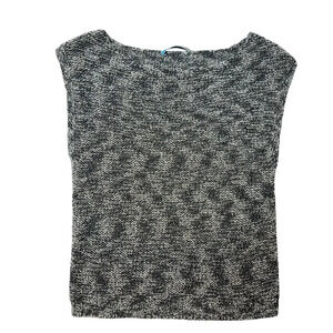 Alice & Olivia Black Knit Crop Tank Size: S